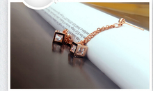 18K Gold Plated 2014 Zircon Crystal Vintage choker Pendant Necklaces Fashion Jewelry for women Y4538
