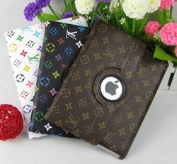 for iPad 2 3 ipad2 ipad3 Rotating 360 Stand Magnetic Smart Cover Leather Case free shipping(China (Mainland))