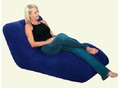 Fashion S style Inflatable sofa,Flocked PVC inflatable Sofa Chair with pump (2 colors to choose)