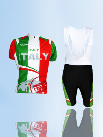 Free shipping men's kooplus italy short sleeve Cycling Jersey+BIB Shorts Set sportwear bike riding clothes wholesale&retail(China (Mainland))
