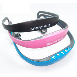 Stereo Sport MP3 Player Headset Wrap Around Wireless Headphone/Earphone TF card slot + FM Radio(China (Mainland))