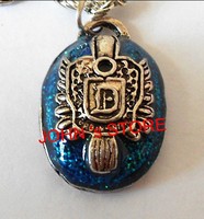 Freeshipping wholesale 20pc a lot New Vampire Diaries Damon's ring Pendant with Chain- Blue Lapis Stone BB32