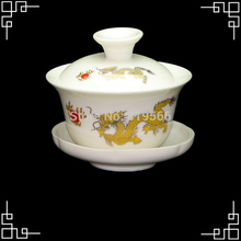 hot sale 100ml chinese ceramic gaiwan cup porcelain kung fu tea set fine bone china drinkware