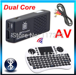 MK808 Dual Core Android 4.1 TV BOX RK3066 Mini PC android tv box Cortex-A9 Support Skype Live Chat+Rii Mini i8 Air Fly Mouse(China (Mainland))