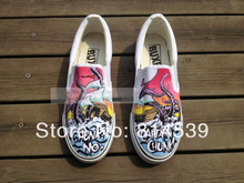Fashion shoes Chunk! No, Captain Chunk! Hand Painted Canvas Sneaker Women/Men Slip On Casual Shoes