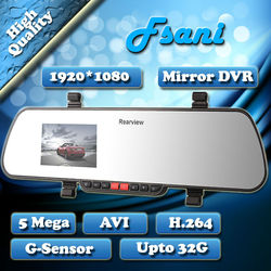 New Arrival ultra-thin Mirror Full HD1920* 1080P 5.0MP sensor Car DVR Black Box Night Vision carcam car dvr camera FreeShipping(China (Mainland))