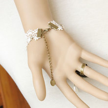 women bracelets Vintage gothic White lace Lace vintage bracelet birthday honey gift bride wedding accessories