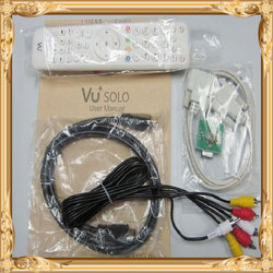 Best Newest Vu Solo DVB-S2 HD Linux Satellite Receiver Support Future Update Version PVR Free Shipping 1pcs(China (Mainland))