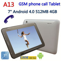 7 capactive A13 GSM phone call Tablet withh Bluetooth CPU 1 2 GHz capacitive android 4 0 Camera WIFI 200x200