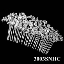 Free Shipping 2013 New Arrival Rhinestone Elegant Flower Wedding Hair Combs With Pearl / Bridal Hair Combs