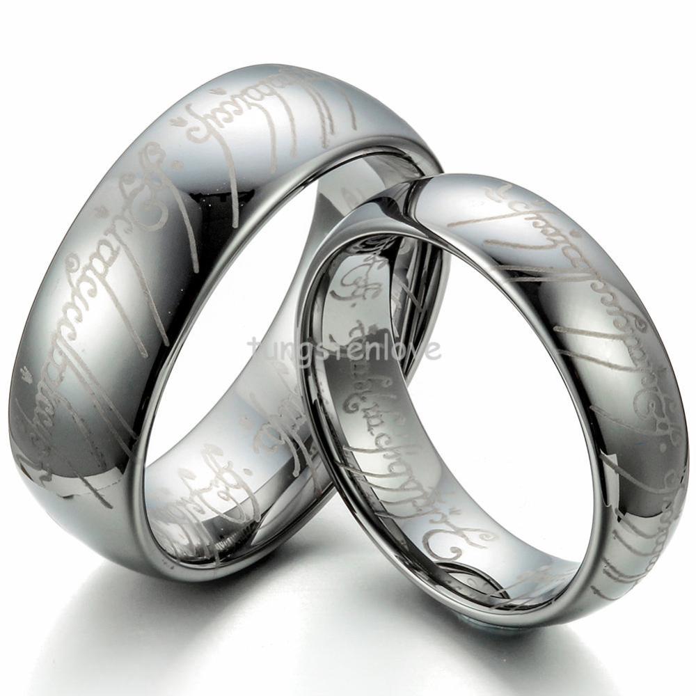 Vintage Lord of the Rings Tungsten Ring High Polished 