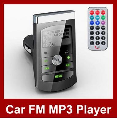 20,Car MP3 Player Wireless FM Transmitter With 1.0" LCD Screen Remote Controller USB/ SD Slot Free Shipping(China (Mainland))