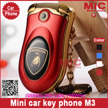013 unlocked Quad-bands Flip luxury low price small size mini sport cool supercar car key cell mobile phone cellphone M3 P2