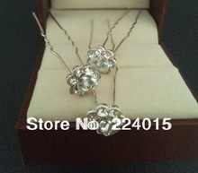 Free Shipping 20 pcs 11mm Seven Crystal Rhinestone Drill Hair Pin Clips Women Hair Wedding Jewelry