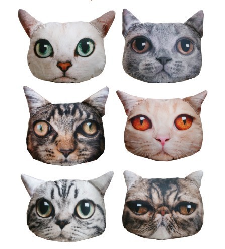 cushion pillow cute plush animal pillow pets animated outdoor Sofa cushion big cat shaped very ...