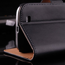 Luxury Retro Genuine Leather Case For Samsung S IV i9500 Wallet Stand Pouch Card Holders Accessories