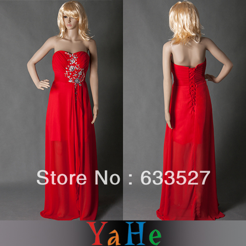 Bridesmaid-Wedding-Dresses-Under-50-Red-Long-Prom-Evening-Dresses-Gown ...