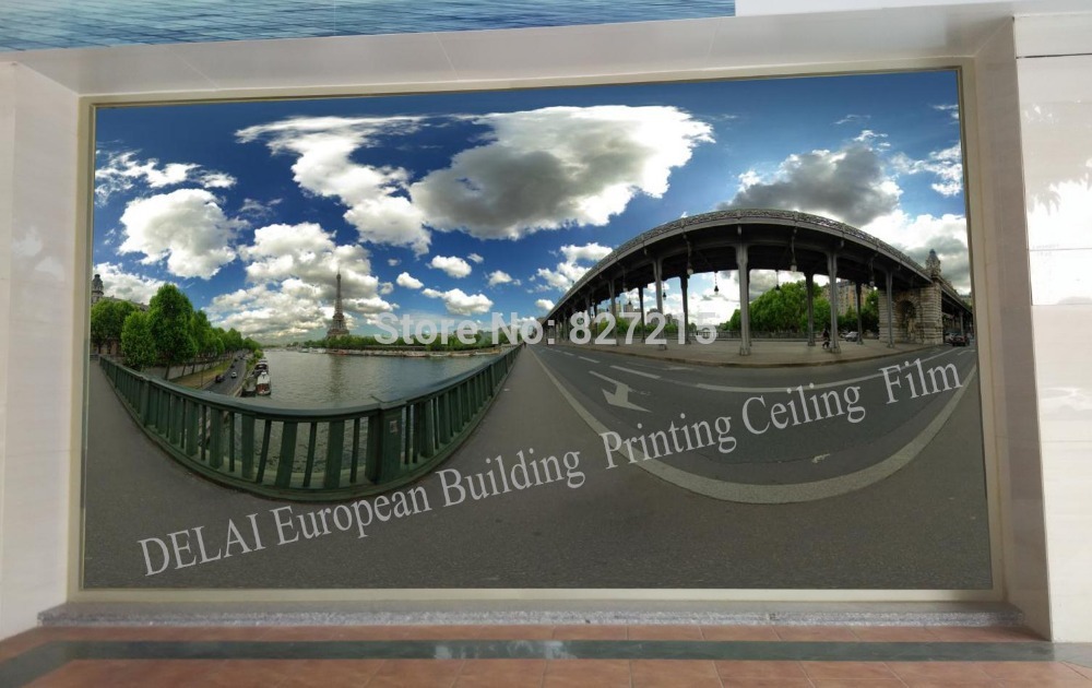 Потолочная плитка DELAI 150 : 1,5 /3,2 EU-150 Printed PVC Stretch Ceiling Film