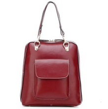 2014 NEW Designer Fashion Korean Style Genuine Leather College Women Backpacks Casual School Backpack For Girls Free Shipping