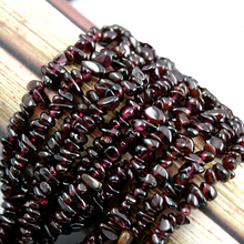 Natural Red Garnet Loose Bead Strands Semi-Precious