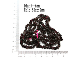 Wholesale Natural Stone Beads Dark Red Garnet Irregular Bead Fit Diy Charm Bracelet Strand 88cm Free
