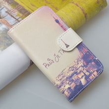Luxury Pattern Flip Wallet Leather Case For LG Optimus L5 E610 E612 Cover with stand function