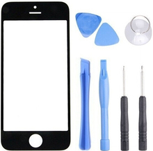 Black Front Glass Screen For iPhone 4 4S 4G Replacement Outer Lens for Lcd Screen Digitizer with Opening Tools