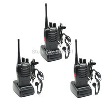 Free Shipping!!3 pcs/lot 2013 BaoFeng 2 Way Radio BF-888S UHF 400-470MHz 16CH FM Transceiver CTCSS with earpiece
