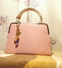 HOT 2014 fashion women handbag japanned shoulder bag Serpentine print candy color Serpentine messenger bag 5