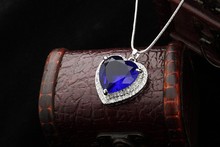Neoglory AAA Zircon Rhinestone Alloy Platinum Plated Heart Love Necklace Pendants for Women Fashion Jewelry 2014