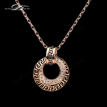2014 New Unique CZ Diamond Pave Party Necklaces & Pendants 18K Gold/Platinum Plated Wedding Jewelry For Men and Women DFN203-M