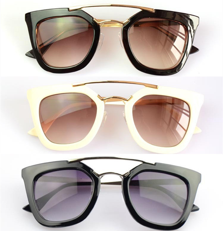 Gianna Jun Black Classic Big Square Frame Cat Eye Glasses ...
