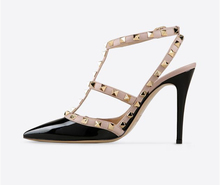 Hot Women Pumps Ladies Sexy Pointed-Toe 6.5-10cm High Heels Brand Fashion Two Straps V Sandals Size US4-9 (22 colors)