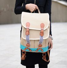 New 2015 European Fashion backpack Sexy ladies canvas printing backpack Casual vintage school bags women backpack