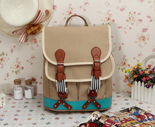 New 2015 European Fashion backpack Sexy ladies canvas printing backpack Casual vintage school bags women backpack