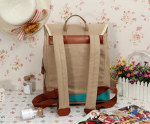 New 2015 European Fashion backpack Sexy ladies canvas printing backpack Casual vintage school bags women backpack