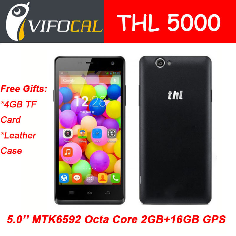 Original ThL 5000 MTK6592 Octa Core Smartphone 5 0 inch FHD Screen Android 4 4 2GB