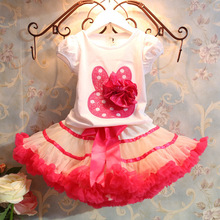 children clothes New kids clothes sets cartoon girls Clothing tutu skirt sets girls clothes fashion summer