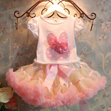 children clothes New kids clothes sets cartoon girls Clothing tutu skirt sets girls clothes fashion summer