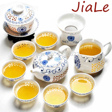 Hot Sale! Free Shipping Porcelain Tea Sets,Clear Handpainted Tea Service,ChineseTravel Tea Set,Black Tea Ware High Quality