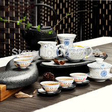 Hot Sale Free Shipping Porcelain Tea Sets Clear Handpainted Tea Service ChineseTravel Tea Set Black Tea