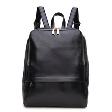 New Fashion Genuine Leather Backpacks Women Backpack Preppy Style School Bag Laptop Backpack 4 Colors Bags
