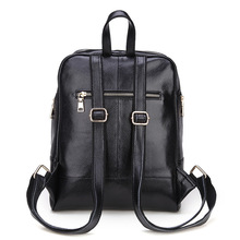 New Fashion Genuine Leather Backpacks Women Backpack Preppy Style School Bag Laptop Backpack 4 Colors Bags