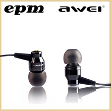 Original Awei ES800M Earphones In ear Headphones Super Clear Bass ear phones Metal Earbud Noise isolating