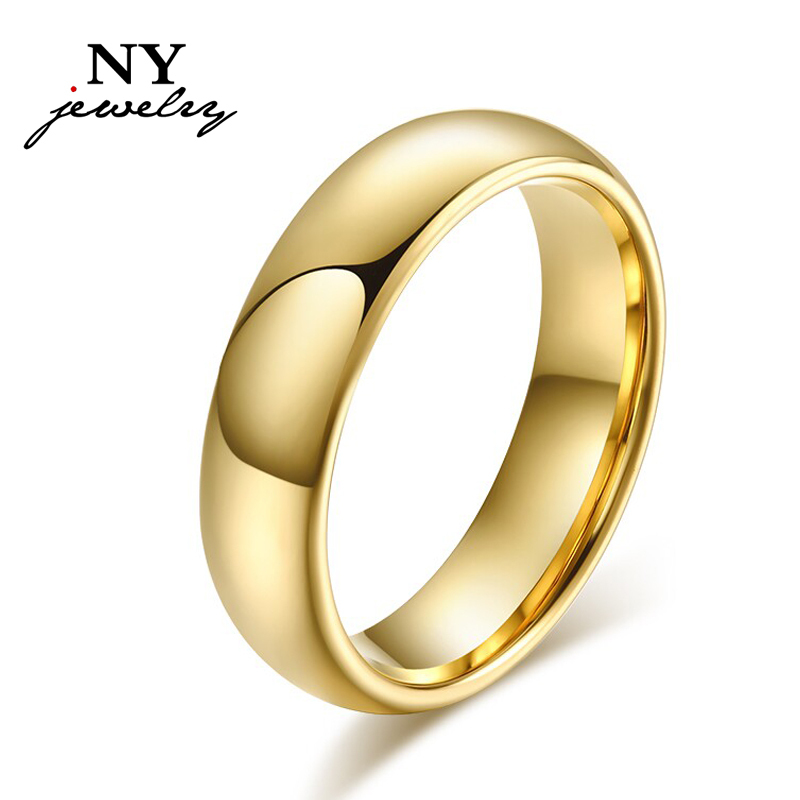 Classic tungsten carbide ring 18k gold wedding rings for men women high quality