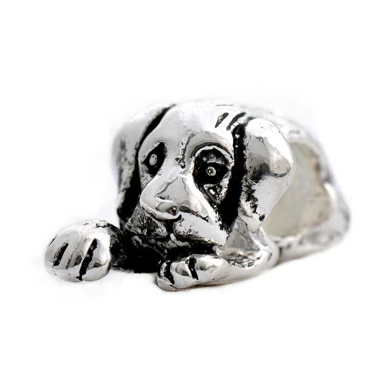 NEW Free Shipping 1pc Jewelry 925 silver Dog Bead Charm European Silver Doggie Bead Fit Pandora