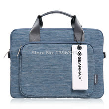 2014 New Denim Laptop Sleeve Bag Case Carrying Handle Bag For 11.6 13 13.3 15 15.4 15.6 Inch Apple Dell Notebook Netbook PC