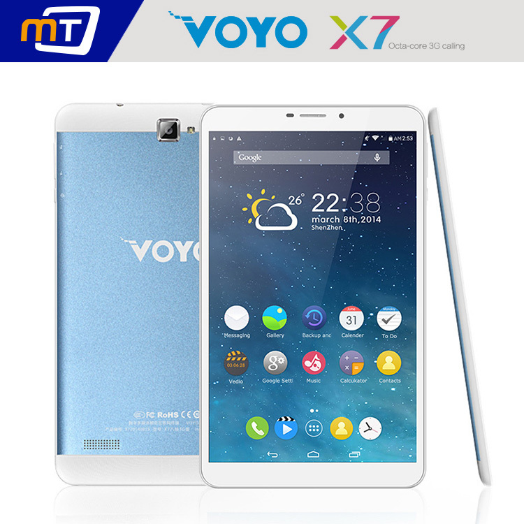 Original VOYO X7 3G Octa Core Android Tablet PC 8 Inch IPS MTK8392 2GB 16GB Bluetooth