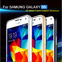 Free shipping for Galaxy S5 100% Original Aluminum Bumper Case for Samsung i9600 Metal Frame Phone Cover with good price