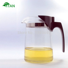 Free shipping 500ml straight heat resistant glass tea pot as kung fu tea set teapot flower
